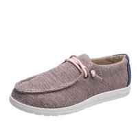 New Women Shoes Sneakers Knitted Mesh Dude Flats Large Size Ladies Slip On Mujer Zapatill Casual Summer Female Mocassins 37 rožinė
