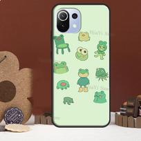 Mielas Green Frog telefono dėklas skirtas Xiaomi Mi 11 Lite 11Ultra 9T 10T 11T Pro POCO M3 M4 X3 Pro F3 Coque Coque Mi 9