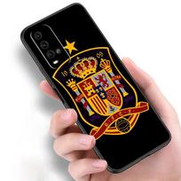 Ispanijos herbo vėliavos silikoninis telefono dėklas, skirtas Xiaomi Redmi Note 11 10 9 8 Pro 11T 10T 10S 9S 8T 9 9A 9C 9T juodas dangtelis Redmi 8 gray
