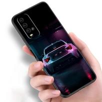 Puikus sportinio automobilio silikoninis telefono dėklas, skirtas Xiaomi Redmi Note 11 10 9 8 Pro 11T 10T 10S 9S 8T 9 9A 9C 9T juodas minkštas dangtelis Coque Redmi 8