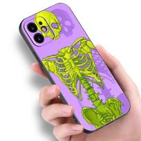 Medicininiai žmogaus organai Smegenų meridianas inkstų aukštas dėklas, skirtas Apple iPhone 14 13 12 Mini 11 Pro Max 7 8 XR X XS 7 8 Plus SE 2020 2022 m. iPhone SE 2022 green