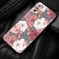 Case For Xiaomi POCO X3 NFC X3 M3 M4 Pro X3 F3 GT Cover for Mi 11T 10T Pro 9T 11 Note 10 Lite Civi Shell Rose Pink Heart Pattern Poco X3 NFC white