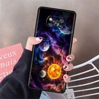 Case For Xiaomi Mi Poco X3 NFC X4 Pro F3 F4 GT M4 M3 F1 C40 11 Lite 11T Soft Silicone Funda Phone Cover Space Star Galaxy Shell Poco X4 GT black