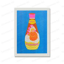 Japanese Hot Chilli Sauce Canned Tomato Wall Art Painting Nordic Poster And Print Risograph Pictures for Living Room Home Decor 21x30cm No Framed raudona