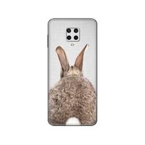 Juodas TPU dėklas Xiaomi Redmi 7A 8 8A 9 9A 9C dėklams Redmi Note 8T 8 Pro T Note 9 9S 9 Pro dėklas su mielais baltais triušiukais Xiaomi Redmi 7A white