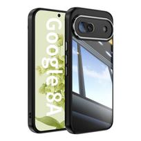 For Google Pixel 9 8a Pro Metal Armor Back Transparent Tempering Shell Full Cover With Lens Film Super Anti-drop Case Protector Pixel 8a juoda