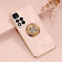 Prabangus metalinis žiedo laikiklis su danga, atsparus smūgiams dėklas, skirtas Xiaomi Poco X5 X3 Pro NFC M4 M3 Redmi Note 13 12 11 10 9 A C 5G, galinis dangtelis Redmi Note10Pro 5G gray