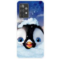Coque Samsung A52s 5G dėklas, atsparus smūgiams, minkštas silikoninis TPU galinis dangtelis, skirtas Samsung Galaxy A52s 5G telefono dėklams A52 S mielas animacinis filmas Samsung A52 5G white