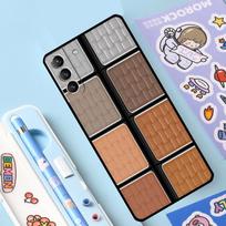 Makeup Eyeshadow Palette Cover For Samsung Galaxy S23 S21 FE S20 FE S22 Plus Note 20 Ultra Note 10 S8 S9 S10 Plus Case Note 10 Plus black