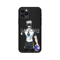 Black tpu case for iphone 5 5s se 2020 6 6s 7 8 plus x 10 XR XS 11 12 mini pro MAX back cover Haikyuu bokuto koutarou iphone 5 5S SE