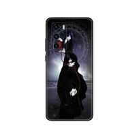 Black tpu Case For Huawei P30 Lite P30 Pro P40 Case For Huawei P40 LITE E P Smart 2020 Case Cover oracle de la nuit dark light huawei P Smart 2020
