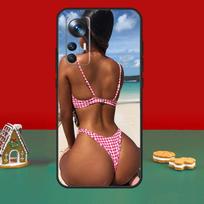 Seksualus bikini mergaitės dėklas, skirtas POCO X6 Pro X5 X3 M6 M5s F3 F5 Xiaomi 14 13 Ultra 12 Lite 11T 12T 13T Pro dangtelis POCO X4 GT white