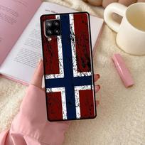 Norway Flag For Samsung Galaxy A54 A34 A14 A13 A52 A32 A12 A22 A72 A52S A33 A53 A73 A71 A51 Phone Case Samsung A51 4G red