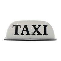 Magnetinis LED taksi ženklo viršutinis kabinos stogo apšvietimas, viršutinis automobilio viršutinis apšvietimas, atsparus vandeniui 12 V taksi ženklo indikatoriaus lemputė balta