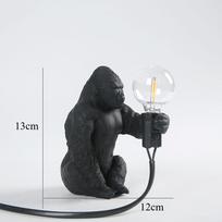 King Kong Gorilla Animal Table Lamp Indoor Resin Decoration Small Night Lamp Creative Crafts Gorilla Table Decor Lamp
