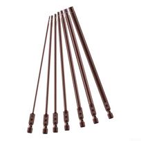 Complete 7 Piece Set of Magnetic Hex Screwdriver Bits 1 5mm 6mm Long lasting