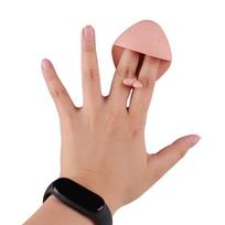 Silicone Scrubber Facial Cleansing Brush Face Manual Cleansing Brush Face Exfoliating Wash Brush Facial Massage Skin Clean Tool beige