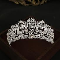 Vestuvinė tiara Japonijos ir Korėjos krištolo karūna super blykstė saldi karūna vestuvinė suknelė fotostudijos vestuviniai aksesuarai gray