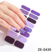 Nauji nuplėšomi nagų lipdukai, macaron vientisos spalvos, svogūnų pudros nagų lako plėvelė, nagų dailės lipdukai purple