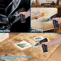 2 in 1 Air Duster nešiojamas suspausto oro pūstuvas ir dulkių siurblys belaidis dulkių siurblys, skirtas klaviatūros kompiuterio valymui black