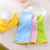 3PCS Bath Towel Kitchen Cleaning Wiping Rags Magic Non Linting Microfiber Bamboo Fiber Kitchen Clean 1pcs