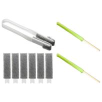 1Set Duster for Car Air Vent Conditioner Cleaner Brush Cleaning Cloth Tool for Keyboard Window Blind Shutters Cleaner gray