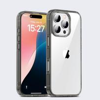 KEYSION Transparent Shockproof Case for iPhone 16 Pro Max 2024 HD Clear Soft Silicone+PC Phone Back Cover for iPhone 15 Pro Max for iPhone 15 Pro ruda