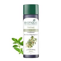 Biotique Bio Čiobrelių Apimties Kondicionierius Ploniems Plaukams |100% Botaniniai Ekstraktai|Tinka Visų Tipų Odai|200 Mililitrų-Pipirmėtė,Čiobrelis gray