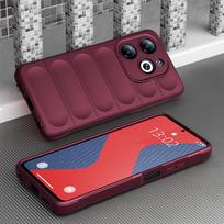 KEYSION Shockproof Matte Case for TECNO Spark Go 2024 20 20C Anti-skid Soft Silicone Phone Back Cover for Tecno Pop 8 for Tecno Pop 8 vyno raudonos spalvos