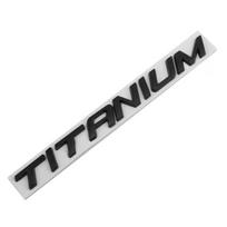 Automobilio modifikacija Sharp World Explorer TITANIUM Anglų metaliniai automobilio kėbulo lipdukai bagažinės uodegos etiketės raidžių lipdukai juoda