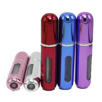 3PCS Travel Portable Mini Refillable Perfume Atomizer Bottle Scent Pump Spray Case brown