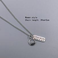 925 Sterling Silver Couple Mountain Sea Promise Thai Silver Necklace Geometric Charm Necklace For Women Men S -N558