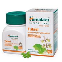 Himalaya Wellness Pure Herbs Tulasi Respiratory Wellness | Holy Basil |Relieves cough and cold| -Pack of 60 Tablets
