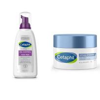 Cetaphil PRO Oil Control Foam Face Wash for Acne & Oily Prone Skin 236ml Optimal Hydration Daily Cream 50g Lightweight Moisturizer gray