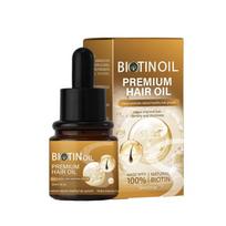 Biotinas PLAUKŲ ALIEJUS TINKAMAS VISIEMS TIPAMS PLAUKAMS, MATINA GALVOS ODĄ, GERINA KRAUJO APRAUTĄ, PAŠALINA GALVOS ODOS NIEŽIMĄ IR SAUSUMĄ 30 ml One Size geltona
