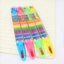 1 vnt Creative 20 spalvų kreidelės studentų piešimo spalvotas pieštukas Daugiaspalvis Art Kawaii rašomasis rašiklis vaikams Dovanų mokyklos raštinės reikmenys 1pcs gray