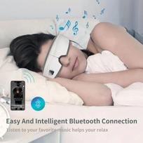 4D elektrinis akių masažuoklis, šilumos vibracija, oro pagalvė, vibratorius, „Bluetooth“ akių masažuoklis, akių priežiūros instrumentas, vibruojantis masažo aparatas Hot compress gray