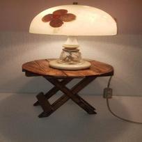 Wooden Folding Adjustable Side Table 12  Height Coffee  Tabletop Plant Stand