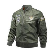 Striukė Pavasario/Rudens Bomber Striukė Beisbolo uniforma Didelio dydžio XXXXL black