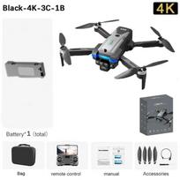Nauja S8S Drone 8K Profesionali 3 kadrų antenos kamera įvairiakryptė kliūčių išvengimo UVA keturių rotorių EIS optinio srauto WIFI lėktuvo žaislas 4K 1 battery juoda