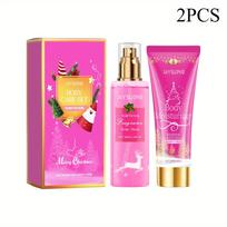 Christmas Fragrance Body Care Set Moisturizing and Moisturizing Skin Care Lubricating and Tender Body Lotion 2pcs