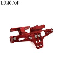 CNC motociklo valstybinio numerio ženklo rėmo laikiklio laikiklis su LED signalu, skirtas Daytona 600/650/675/955i SPEED FOUR raudona