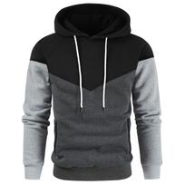 Solid color men's hoodie grab fleece warm men's sweatshirt Fashion street casual men loose breathable jumper brand hoodie M gray