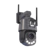 Nauja 6MP WiFi IP kamera PTZ lauko dviejų ekranų 36x optinis priartinimas 120M IR naktinio matymo žmogaus aptikimo CCTV stebėjimo kamera iCsee EU Plug