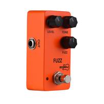 ZORY Guitar Fuzz Effects Pedalas LEVEL/TONE/FUZZ Universalus valdymas DC 9V 6.35mm įvestis/išvestis oranžinė