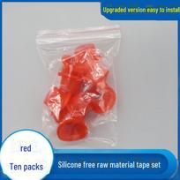 Universalus 4 taškų silikoninis tarpiklis be juostos, neapdorotas dizainas be juostos 10-pack skaidri