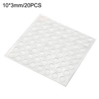 20 vnt Buferio padėklas, apsaugantis nuo susidūrimo, baldų kojos buferio durų kilimėlis, skaidrus namų virtuvė 20PCS