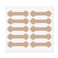 10 vnt įaugusių kojų nagų juosta, palengvinanti skausmą paronichijai koreguojanti pedikiūras elastinga jėga lipdukas tvarstis kojų nagams 10pcs/sheet ruda