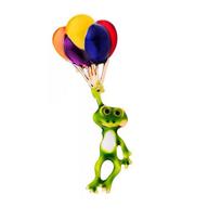 Varlės sagė-korsažas su aliejaus lašu, apsaugos nuo apnuoginimo šilko skarelės segtukas aukšto lygio siuviniams. Unisex. X-170 Balloon Frog