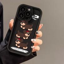 Telefono dėklas, skirtas iPhone 16 13 11 Pro Max iPhone 11 13 16 Samsung S24 Ultra Samsung A54 Redmi note 12 11 Infinix Case iPhone 16 Pro Max ryškiai rožinės spalvos